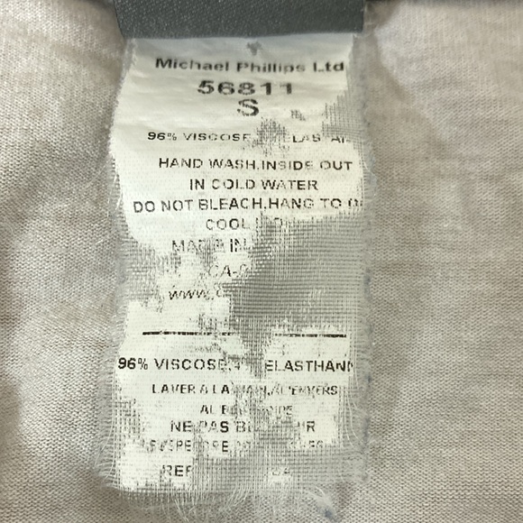 Simply Art by Dolcezza Abstract Tunic Top Womens Size S Cowl Neck Hi Lo Stretch - Picture 5 of 8